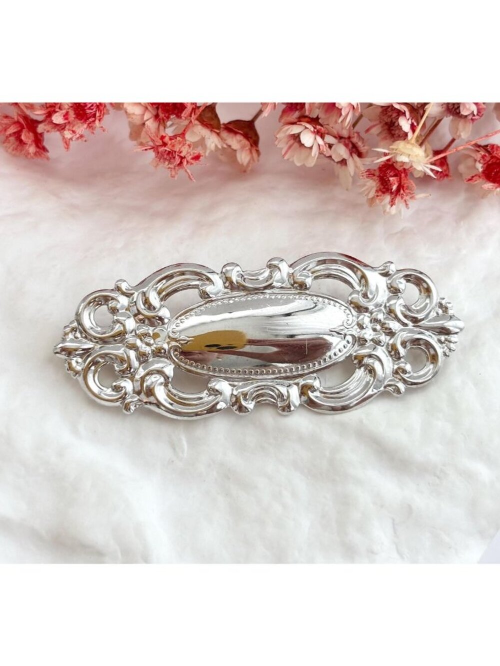 Beau Sterling Art Nouveau Sterling Silver 925 Stamped Brooch Pin